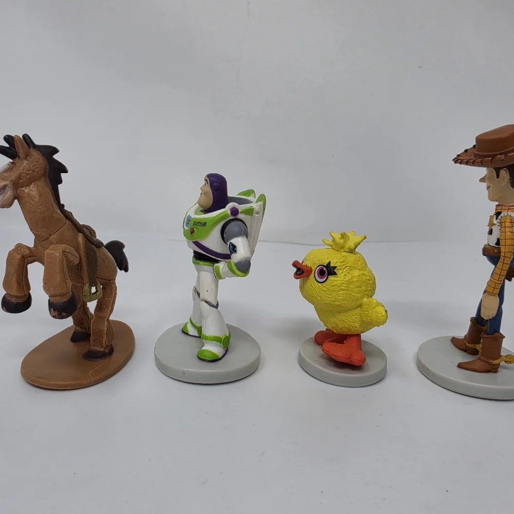 Disney Toy Story Buzz Lightyear Wood Bo Peep Rex Lot of 4